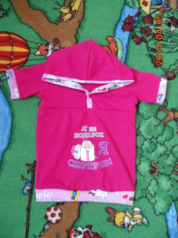 Сшила сегодня доченьке костюм на лето)