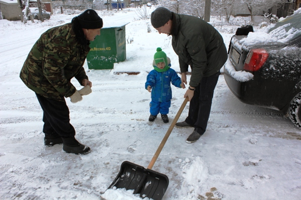 И мы добрались до снега)))