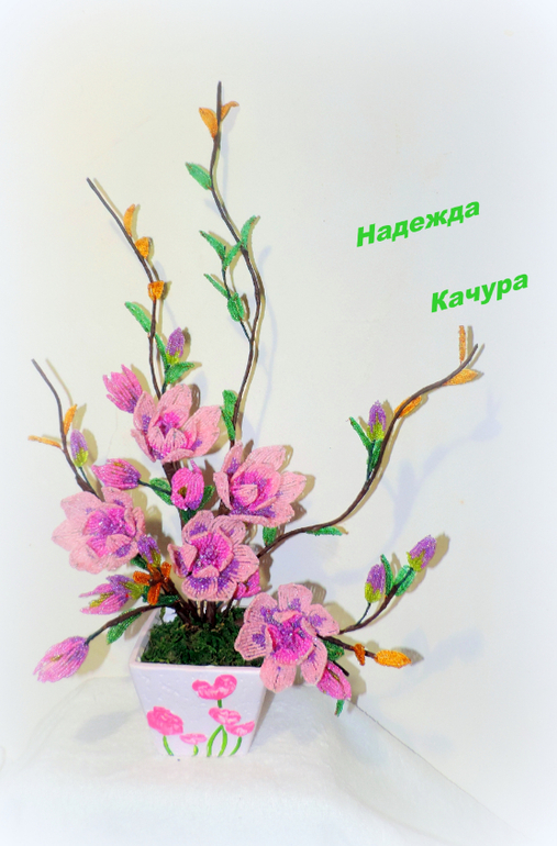 новинки во флористике из бисера