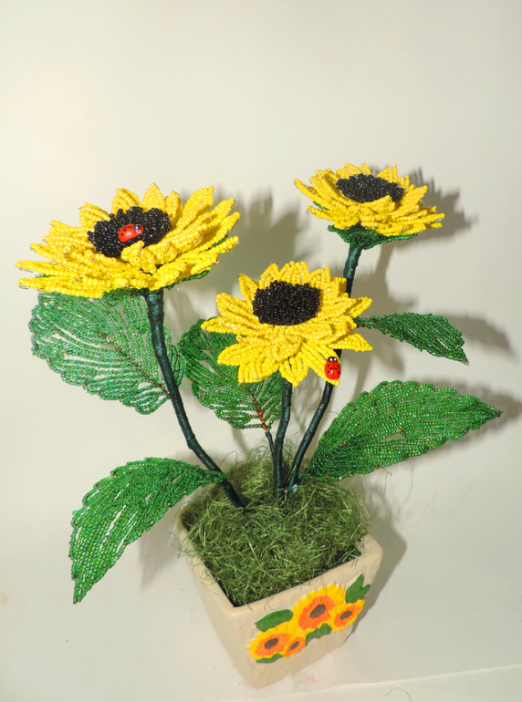 новинки во флористике из бисера