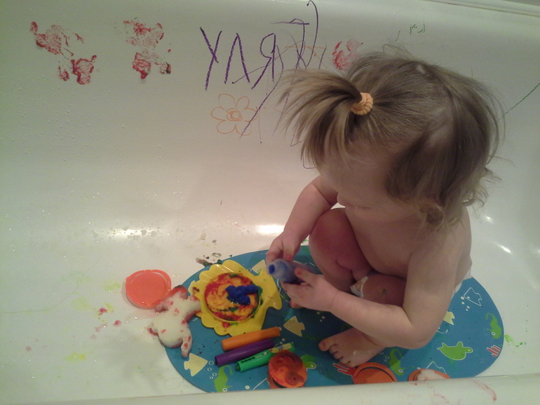 Рисуем в ванной