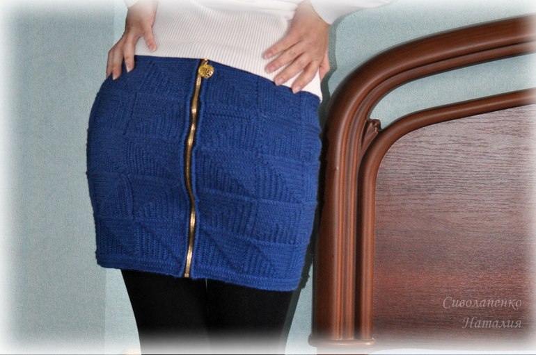 Юбка из квадратов