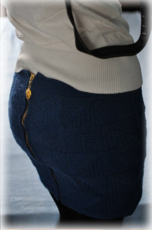 Юбка из квадратов