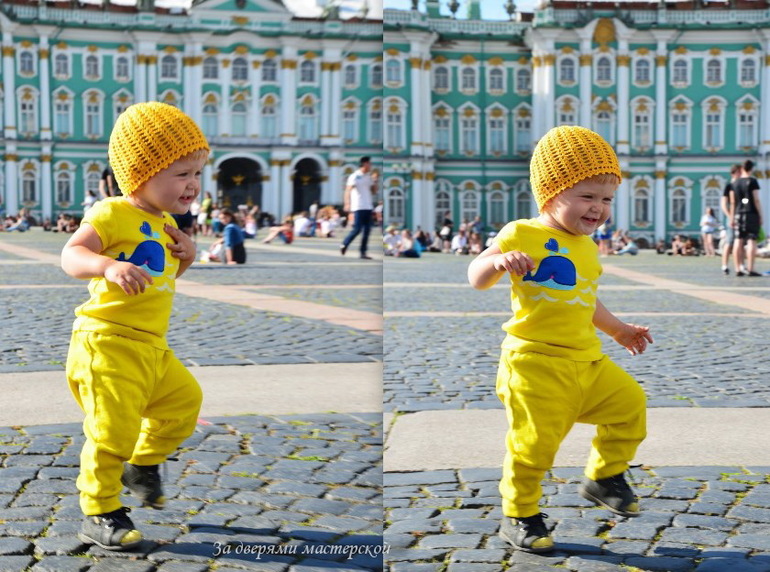 Фотовоспоминания. Ланч на Дворцовой. Дочке 1 год и 2 месяца