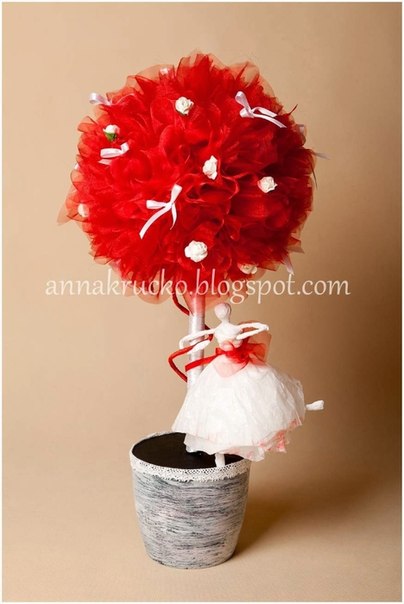 Балеринки из салфеток