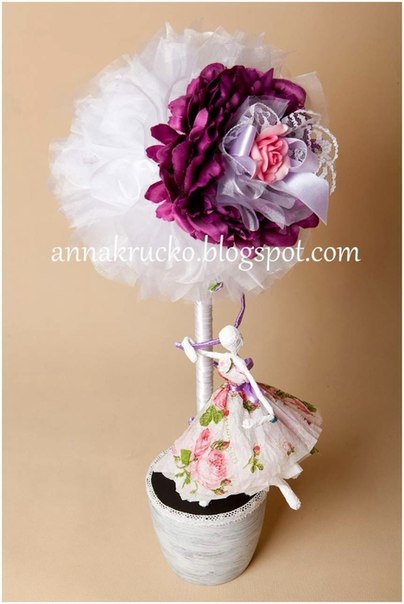 Балеринки из салфеток