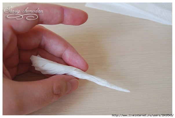 Балеринки из салфеток