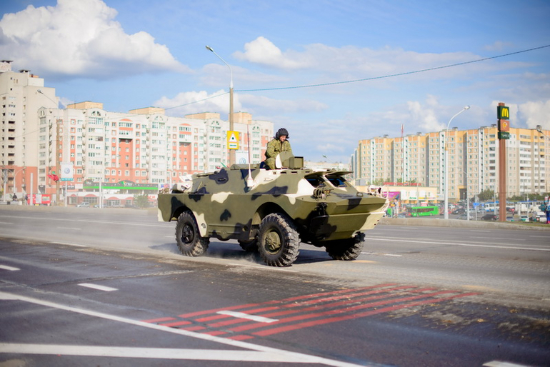 Репетиция военного парада в Минске 26.06.2014
