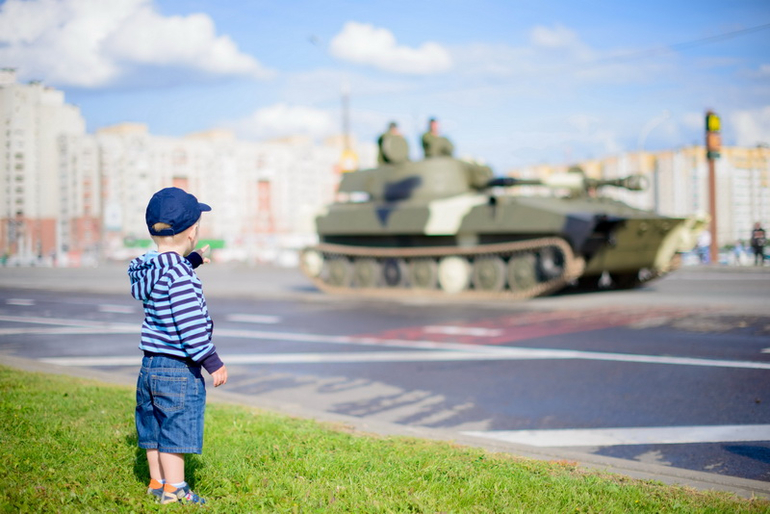 Репетиция военного парада в Минске 26.06.2014