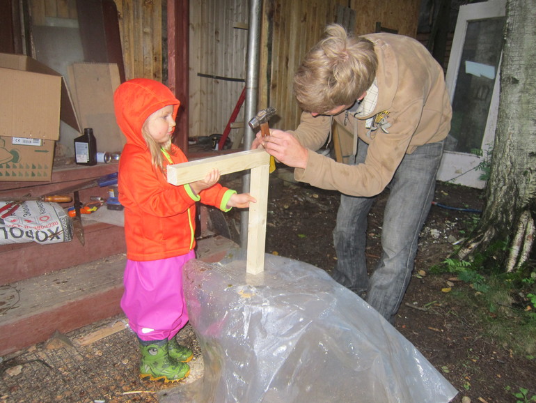 летне-осенние поделочки на дачке