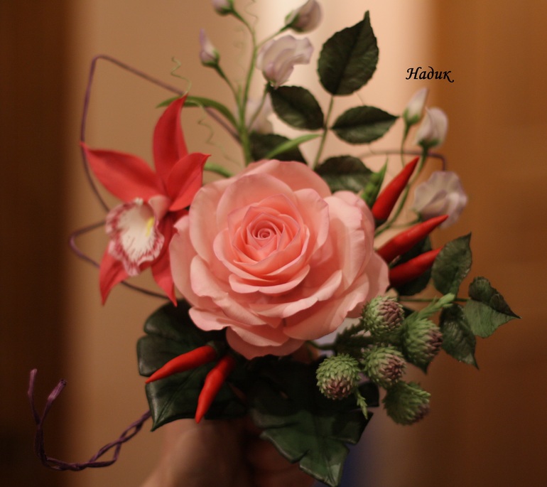 Ну и мой первый букет!