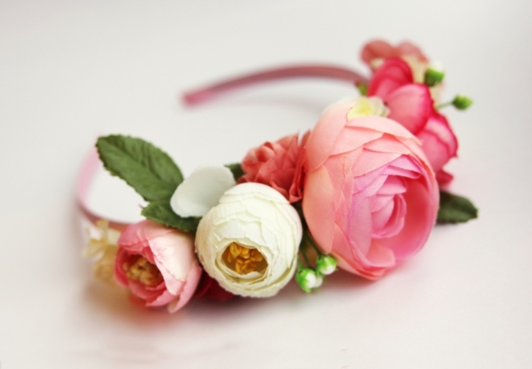 Цветочные ободки-венки