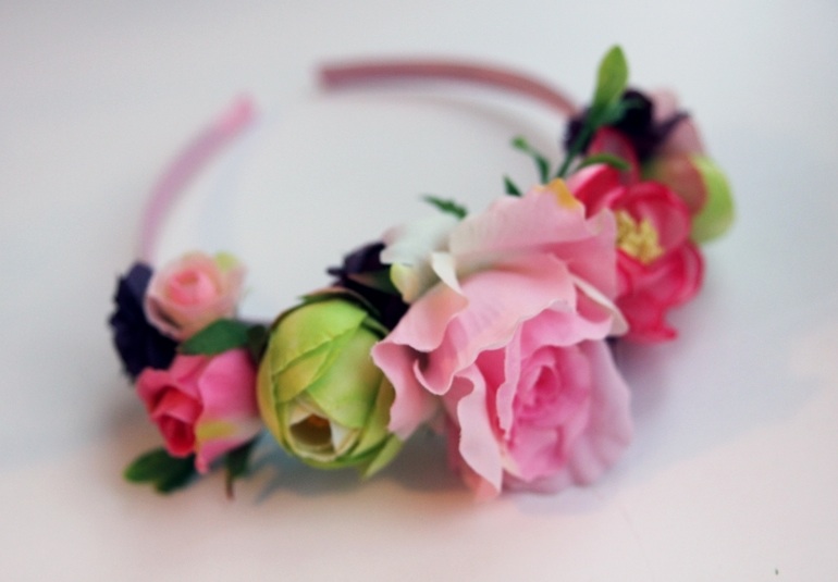 Цветочные ободки-венки