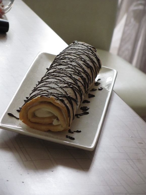 Творожный рулет.