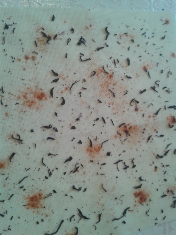 А я покрасила канву))))