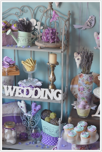 Wedding candy bar lavender and peppermint. Свадебный сладкий стол лаванда и мята.