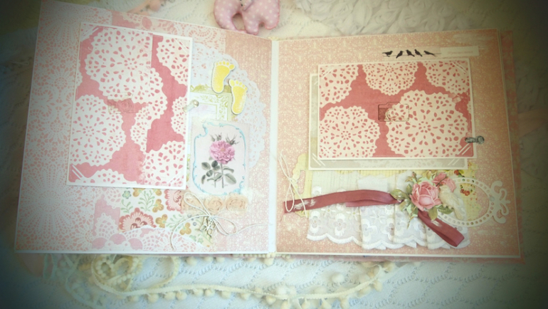 Зефирный альбом для маленькой девчушки Кати