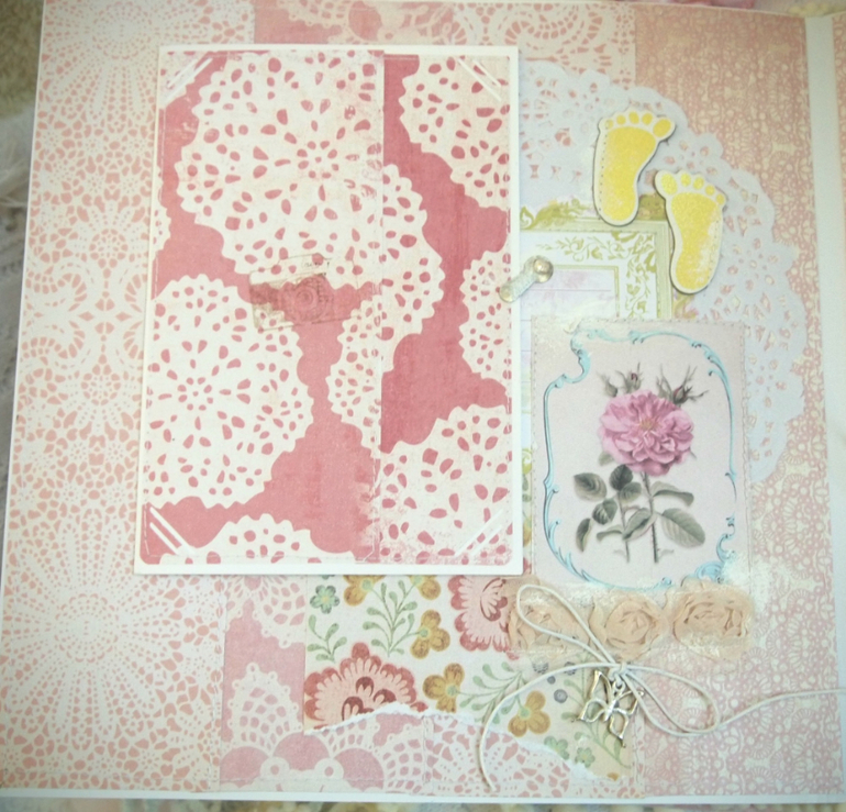 Зефирный альбом для маленькой девчушки Кати