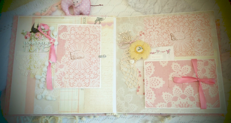 Зефирный альбом для маленькой девчушки Кати