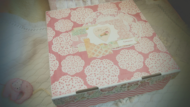 Зефирный альбом для маленькой девчушки Кати