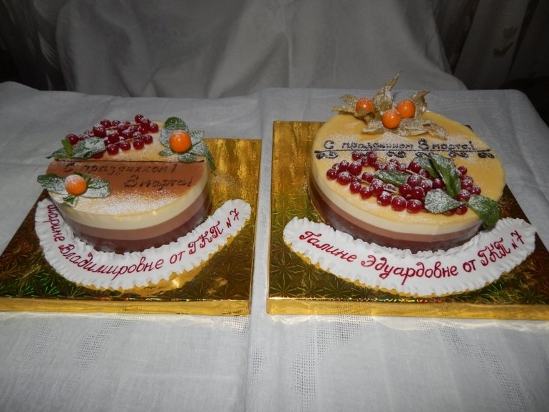 Сладкое поздравление в садик с 8 марта