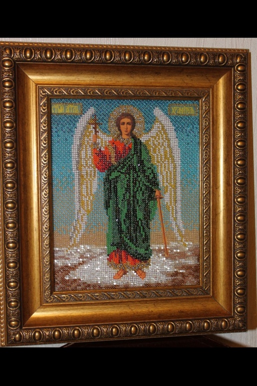 А вот моя коллекция вышитых икон.