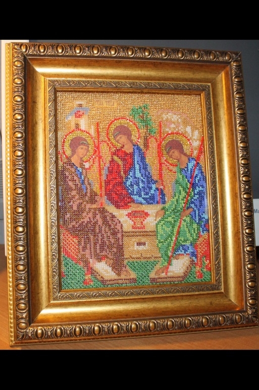 А вот моя коллекция вышитых икон.