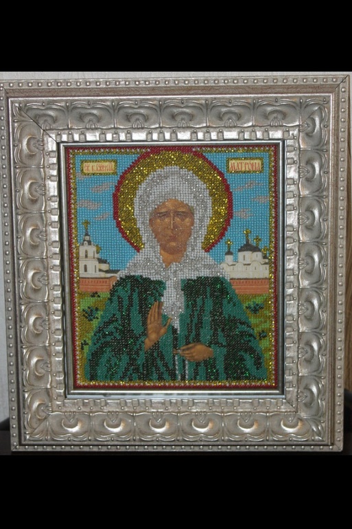 А вот моя коллекция вышитых икон.