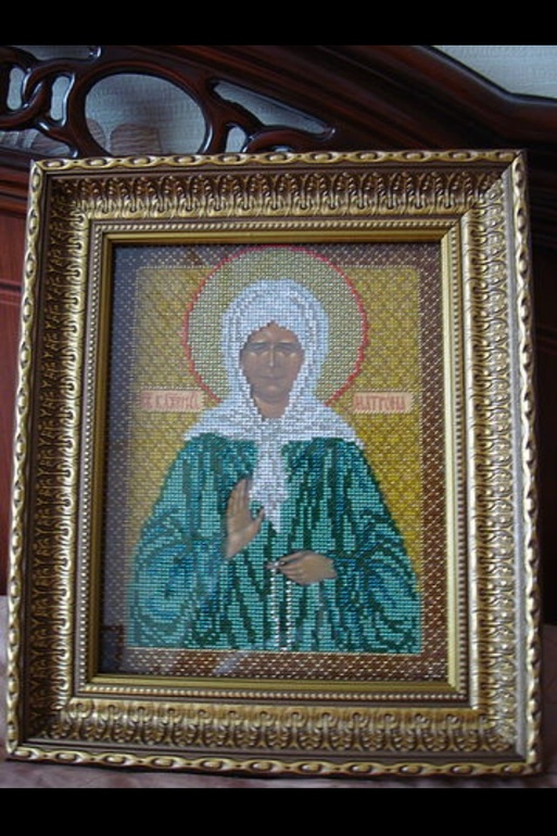 А вот моя коллекция вышитых икон.