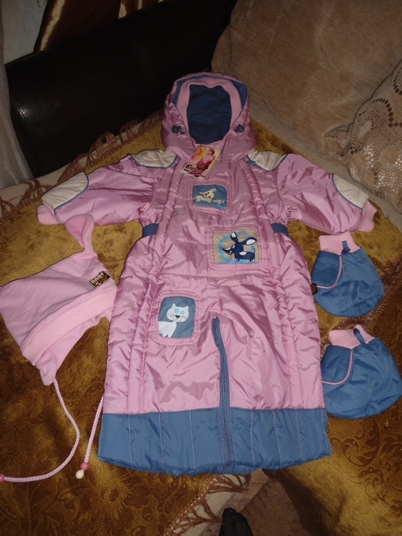 Осенний комбинезон на 80 см. новый