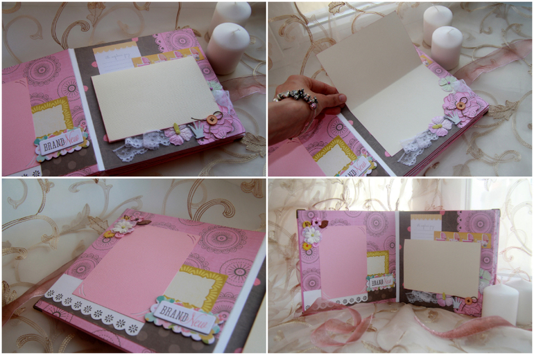 Мой первый тканевый альбом:)