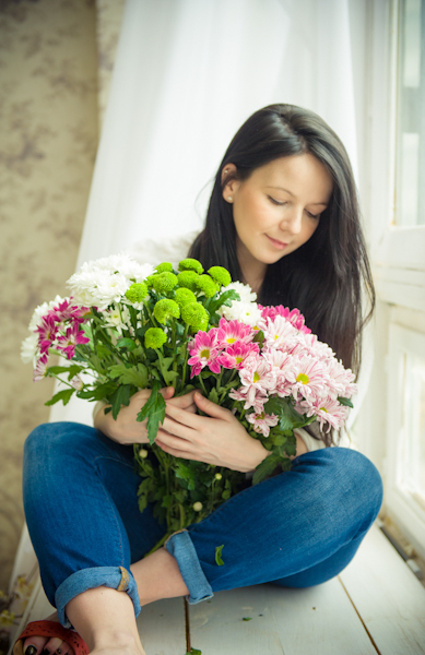 Оленька в фотостудии Шэбби-хауз.