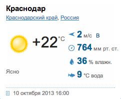 У нас потеплело