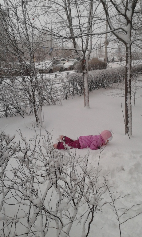 Начало нашей зимы : )