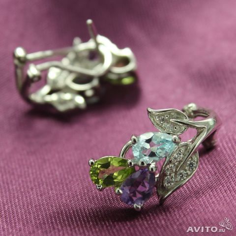 Серебряный набор 925 проба новый
