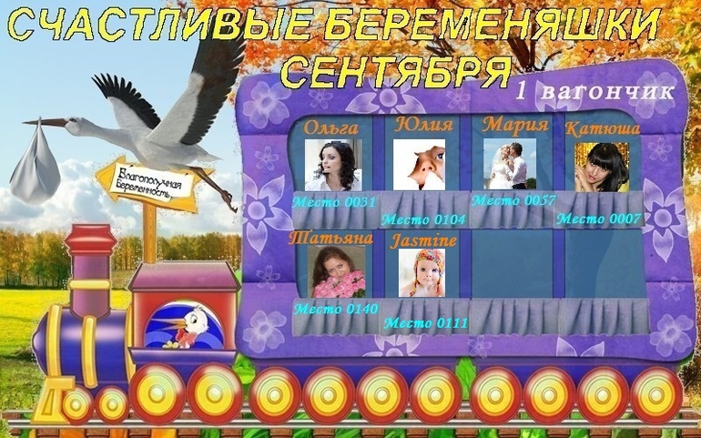 Ура, я села в поезд беременяшек!