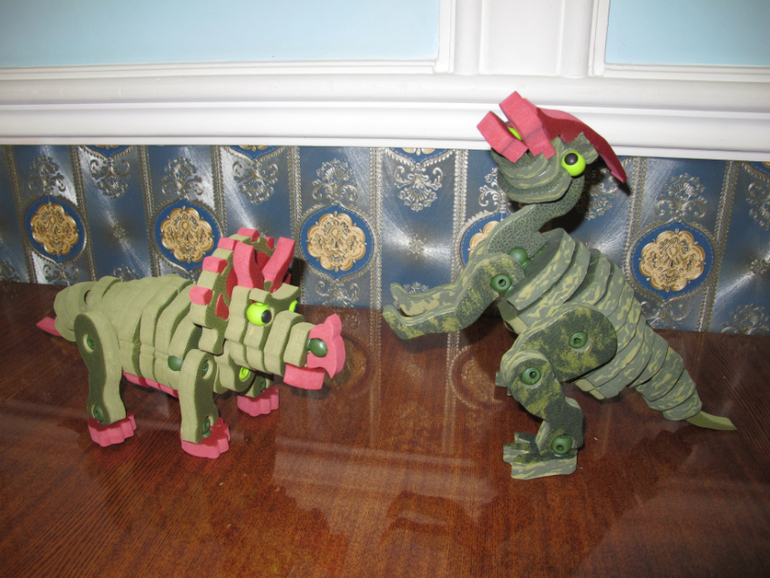 3D-пазл или мягкий конструктор из EVA материала.