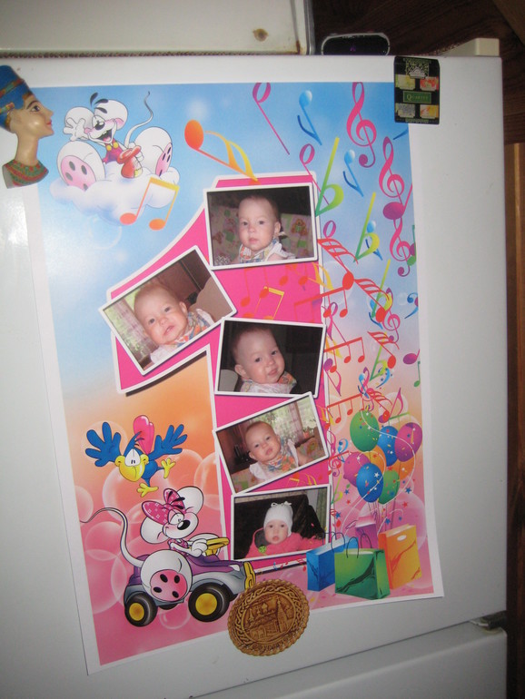 Запоздалый отчет о том, как мы отметили первый годик нашей любимой дочки Софии))))