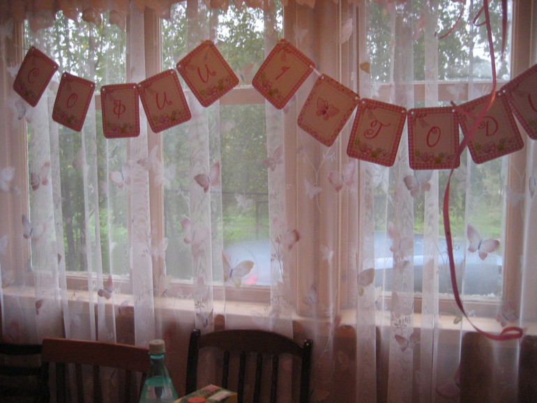 Запоздалый отчет о том, как мы отметили первый годик нашей любимой дочки Софии))))