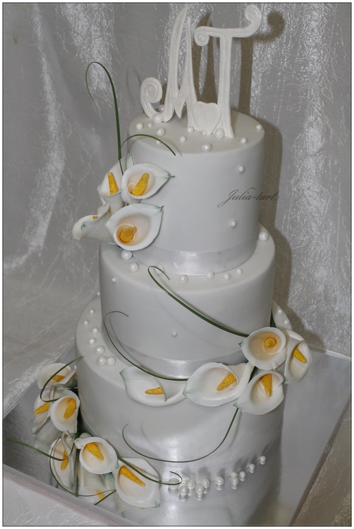 Торт Свадебный с каллами..