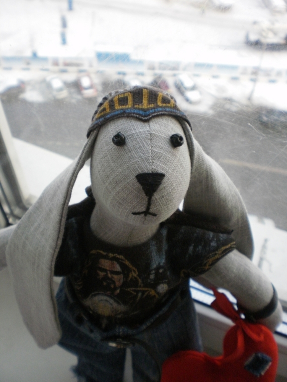 Заяц-байкер