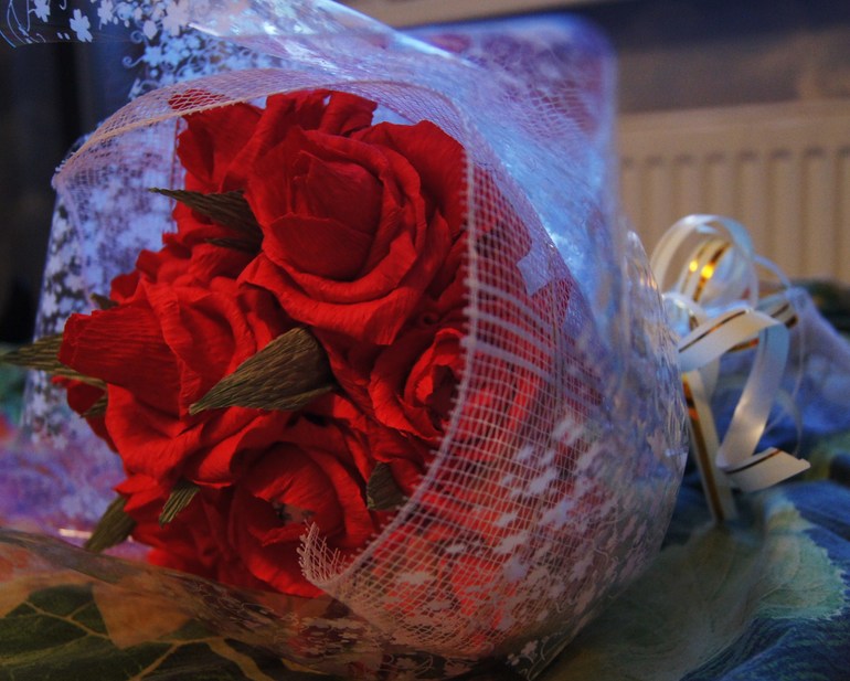 еще букетик) 11 роз)