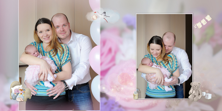 Фотокнига с выписки Катюши.