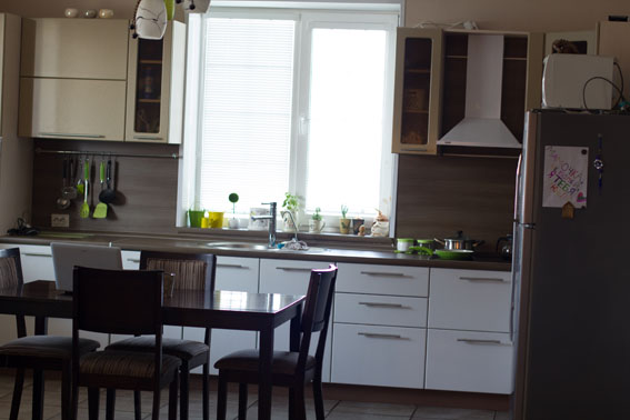 моя кухня цвета капуччино..