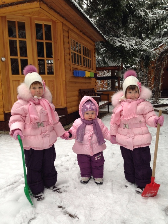 А у нас первый снег !