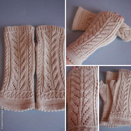 Митенки ажурные