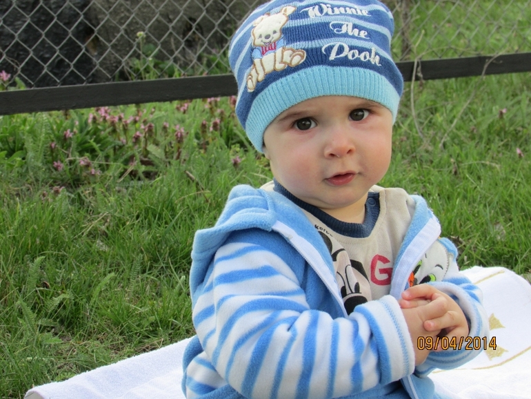 Наша прогулка сегодня...Маша 7 лет миша почти 8 месяцев ну и я