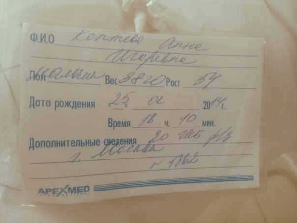 Мои роды 25.02.2014, РД при ГКБ 20, Москва