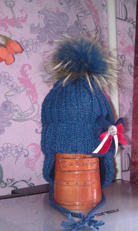 шапочка с шарфиком на заказ