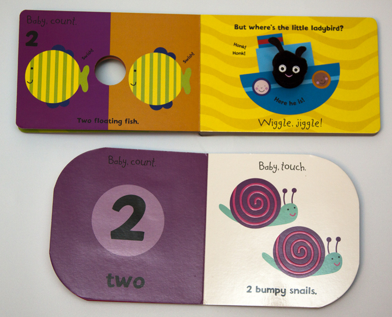 Наши книги до 1 года. С тактильными вставками